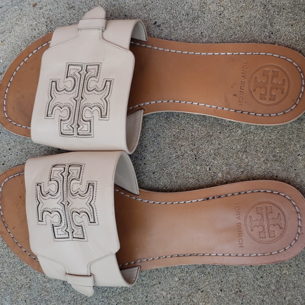 Tory Burch slip on sandals